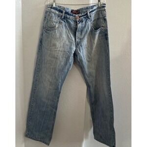 Classic Fit Original Denim Jeans Men Straight‎ Leg Pants Size 38 x 32
